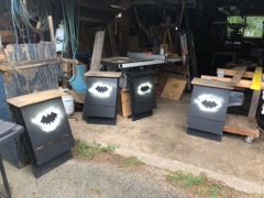 Repaired Bat houses.
